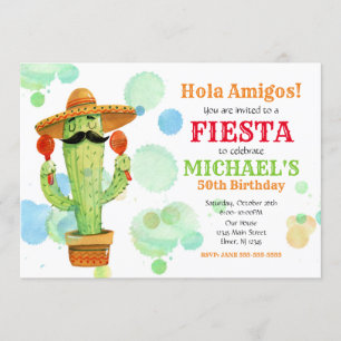 Fiesta Mexicana Invitación al cumpleaños TODAS LAS