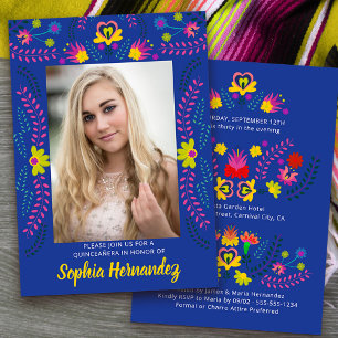 Fiesta Mexicana Quinceañera Tarjeta de Invitación 