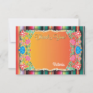 Fiesta mexicana - Tarjeta de nota de agradecimient