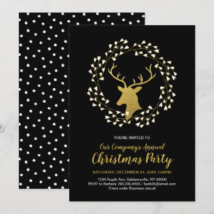 Fiesta moderna de Navidad, invitaciones a la fiest