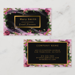 Fiesta moderno Gold Añadir tu tarjeta de visita de