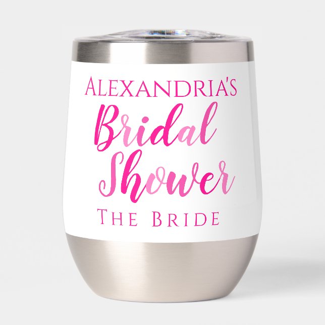 Fiesta moderno rosado caliente de la ducha de novi (Frente)