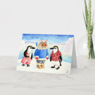 Fiesta navidad en la Antártida