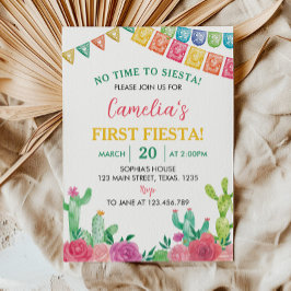 Fiesta No hay tiempo para la Siesta Invitación al