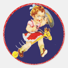 Fiesta Occidental Vaquera En Pegatinas De Caballos