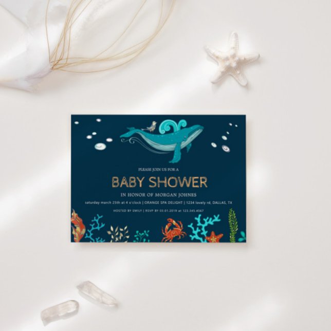 Fiesta oceánico | Invitación de Baby Shower (Subido por el creador)