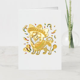 Fiesta Papillon Dog con Sombrero y Sarape