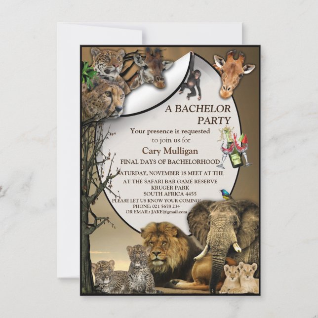 Fiesta para solteros al aire libre de Safari Park (Anverso)