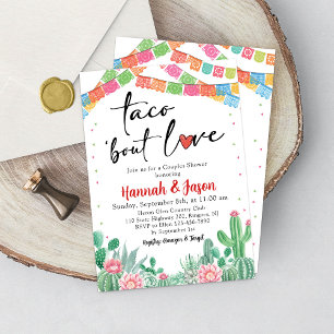 Fiesta Parejas Ducha Invitación Tema Mexicano