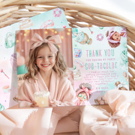 Fiesta Pastel Foto de cumpleaños - Gracias tarjeta