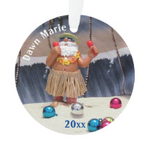 Fiesta personalizado Santa - Ornamento acrílico