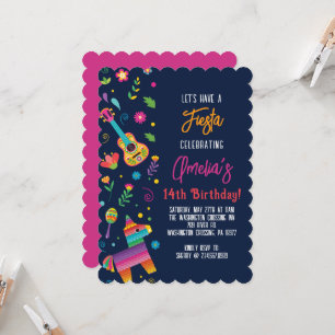 Fiesta Pinata Invitación a la fiesta de cumpleaños