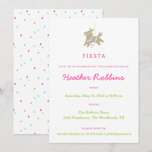 Fiesta Piñata Invitaciones a la Fiesta de Graduaci