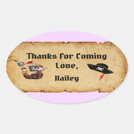 Fiesta pirata Gracias Pegatina