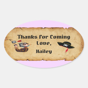 Fiesta pirata Gracias Pegatina