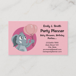 Fiesta planner personalizado tarjeta de visita