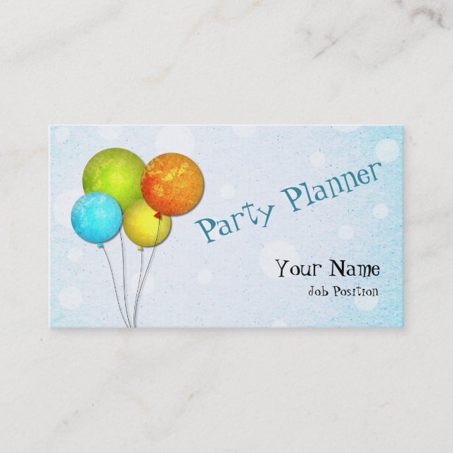 Fiesta Planner tarjeta de visita (Anverso)