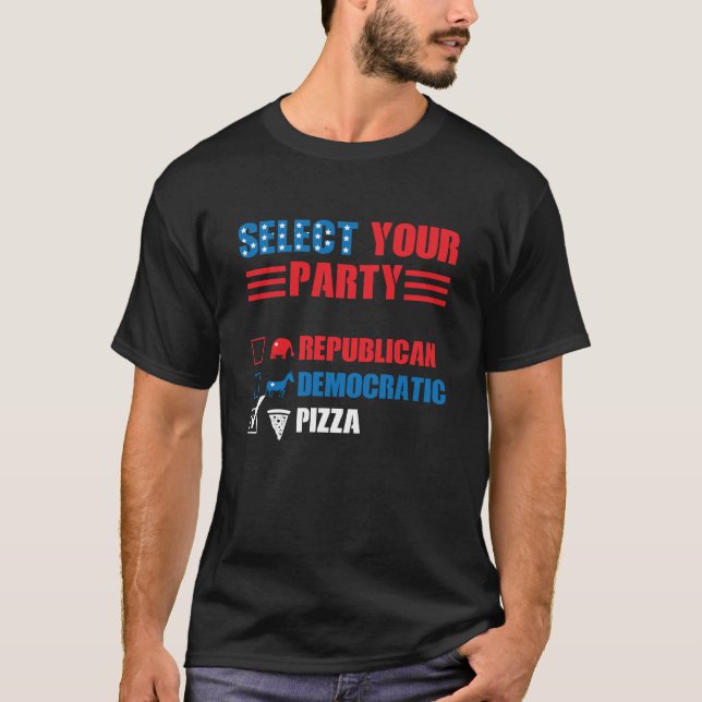 Fiesta político vota Camisetas Fiesta divertida po (Anverso)
