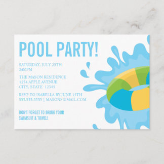 FIESTA POOL| Invitación de fiesta