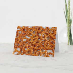 Fiesta pretzels imprimir tarjeta de saludo