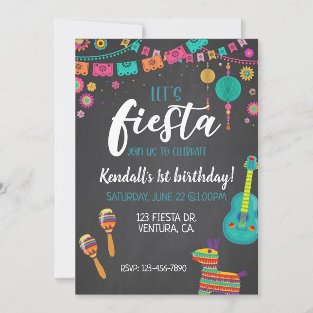 FIESTA, PRIMER CUMPLEAÑOS, DEJEMOS FIESTA (Anverso)