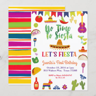 Fiesta, primera invitación de cumpleaños