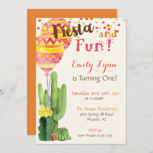Fiesta Primera Invitación de Cumpleaños