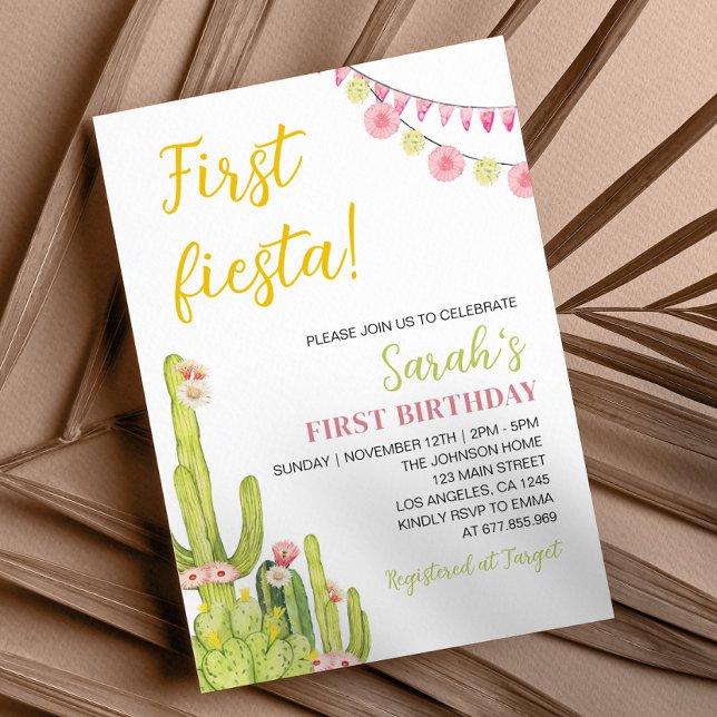 Fiesta Primera Invitación de Cumpleaños (Subido por el creador)