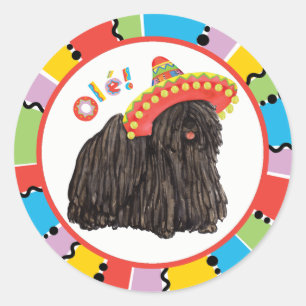 Fiesta Puli Classic Round Pegatina