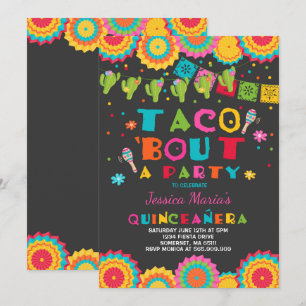 Fiesta Quinceanera Invitación Taco Bout A Fiesta