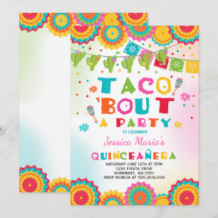 Fiesta Quinceanera Invitación Taco Bout A Fiesta