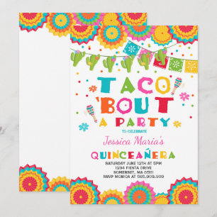 Fiesta Quinceanera Invitación Taco Bout A Fiesta