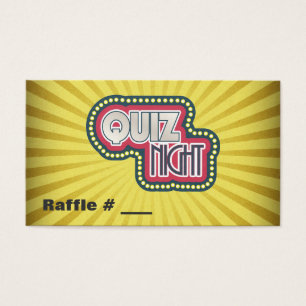 Fiesta Raffle Ticket de Prueba nocturna
