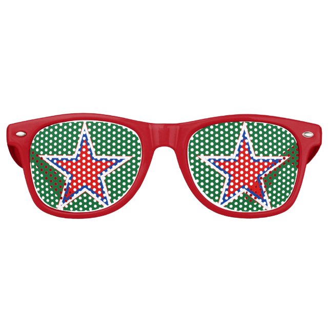 Fiesta Retro Gafas de Novedad Estrella* Rusa (Anverso)