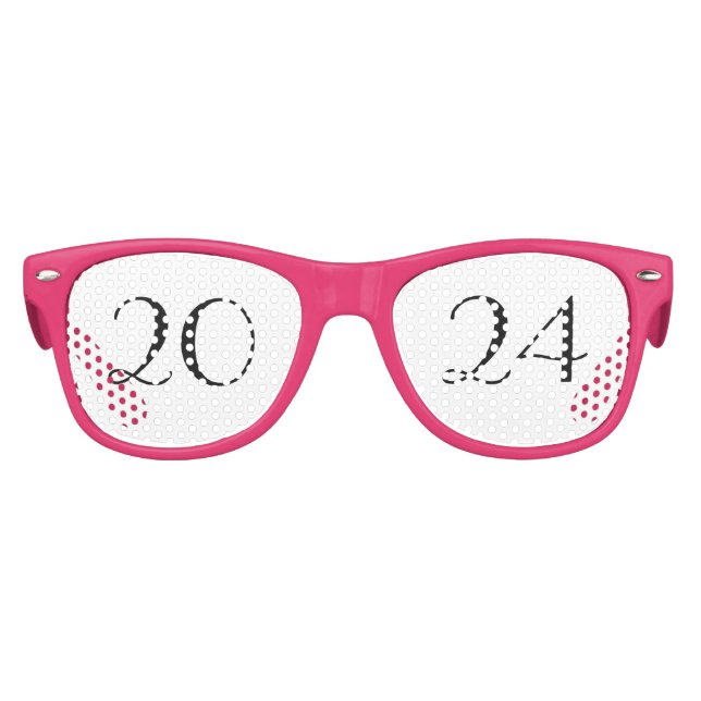Fiesta Retro Gafas Fiestas de Año Nuevo 2024 (Anverso)