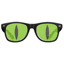 Gafas Graciosas De Ojos De Gato (Verde)