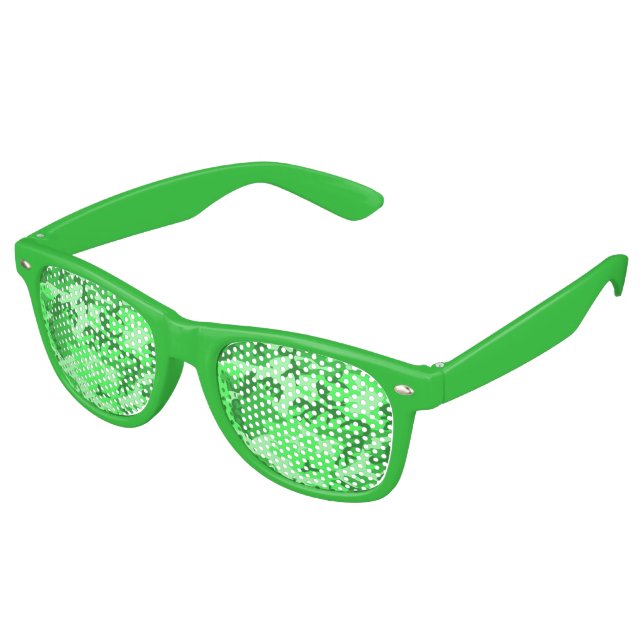 Fiesta Retro Lime Camo Verde Lente Gafas de sol/ Sombras (Ángulo)