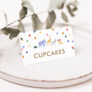 Fiesta Safari Animales Tarjeta de Tienda de Comida