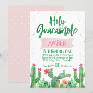 Fiesta Santa Guacamole Invitación de cumpleaños