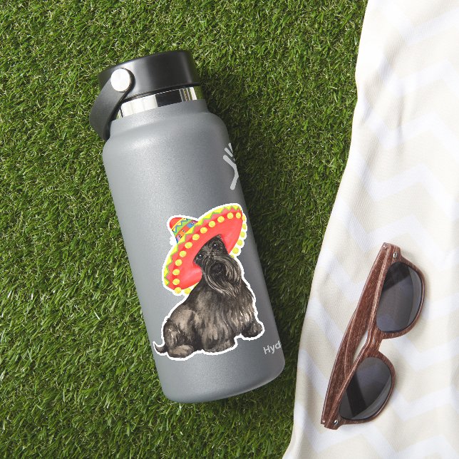 Fiesta Scottish Terrier Vinyl Pegatina (HydroFlask Insitu)
