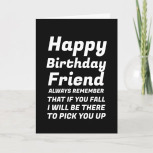 fiesta Si Te Caes Graciosa Tarjeta De Amigo Feliz
