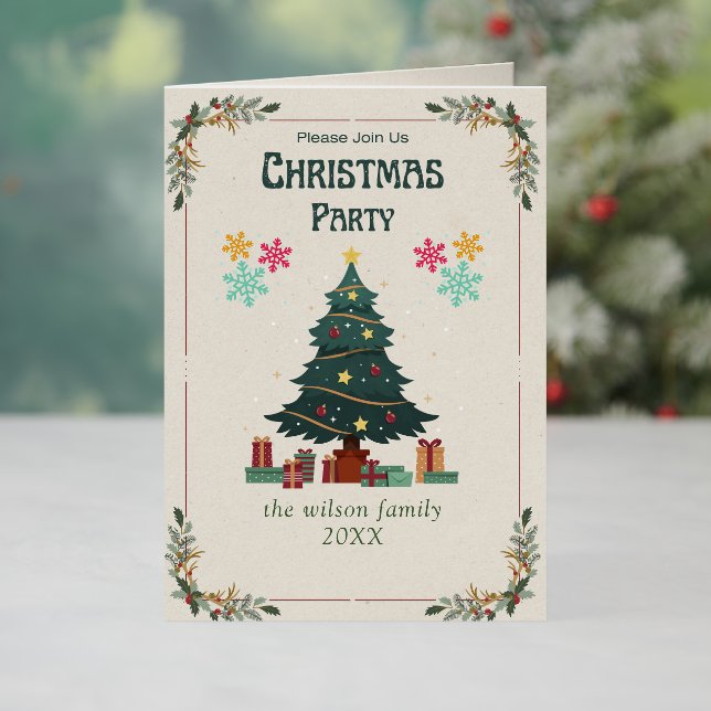 Fiesta simple de árbol de Navidad no festividad fo (Vacaciones in situ)