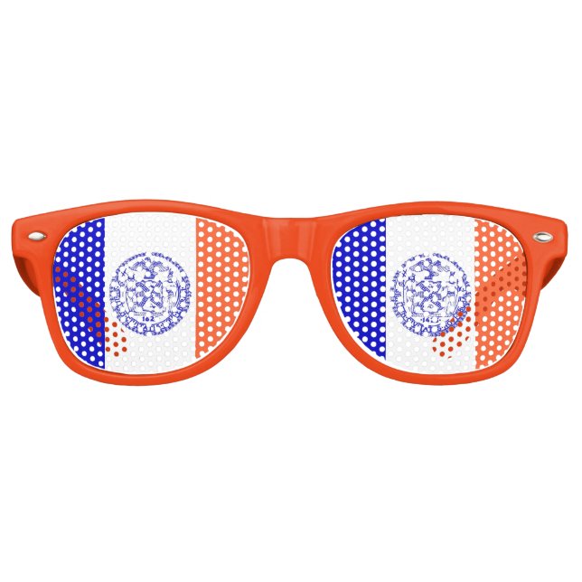 Fiesta Sombra gafas de sol con bandera de Nueva Yo (Anverso)