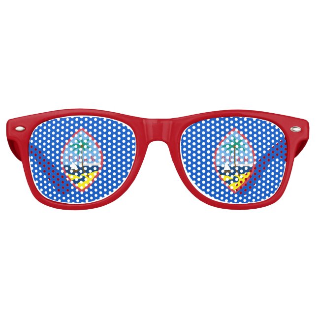 Fiesta Sombras gafas de sol con bandera de Guam, E (Anverso)