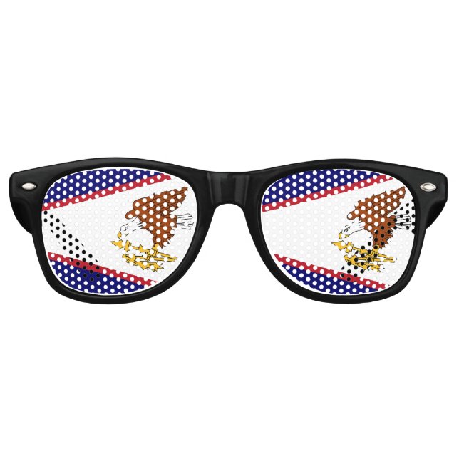 Fiesta sombras gafas de sol con bandera de Samoa A (Anverso)