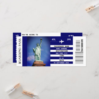Fiesta sorpresa de tarjeta de embarque de la ciuda