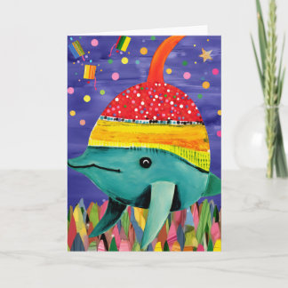Fiesta Splash Whale: Tarjeta de cumpleaños para ni
