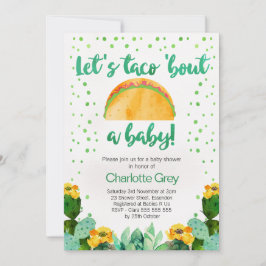 Fiesta Taco 'Bout A Baby Baby Shower Invitación