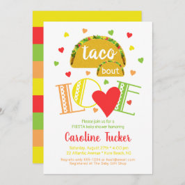 Fiesta Taco Bout Love Baby Shower Invitación