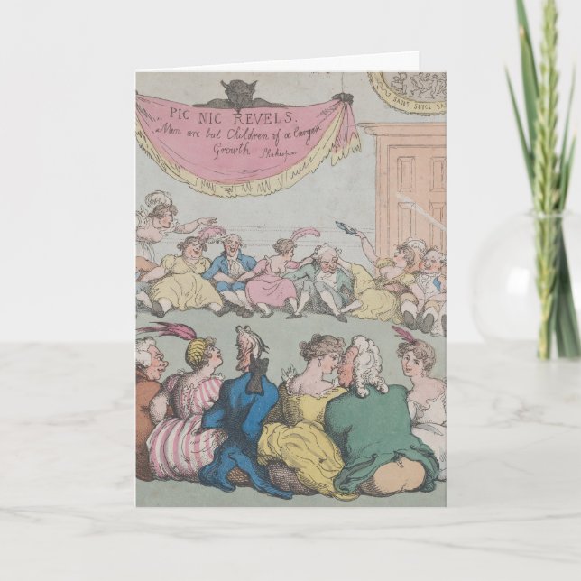 Fiesta - Tarjeta de felicitación doblada (Anverso)